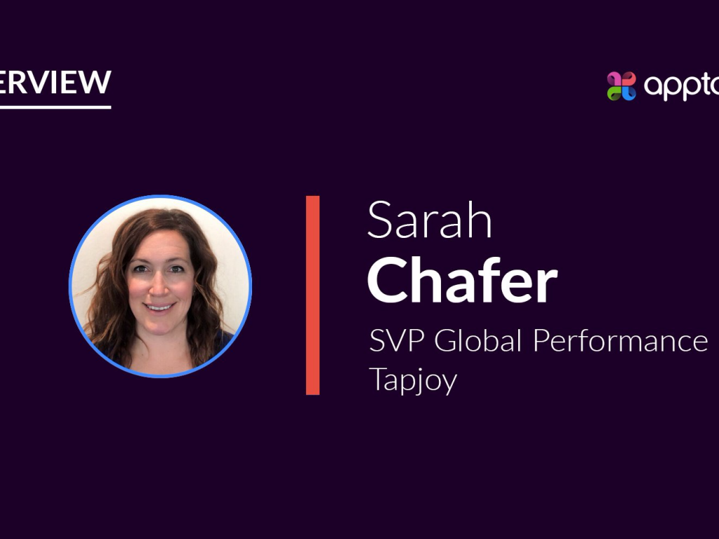 Photo of Sarah Chafer, SVP Global Performance, Tapjoy